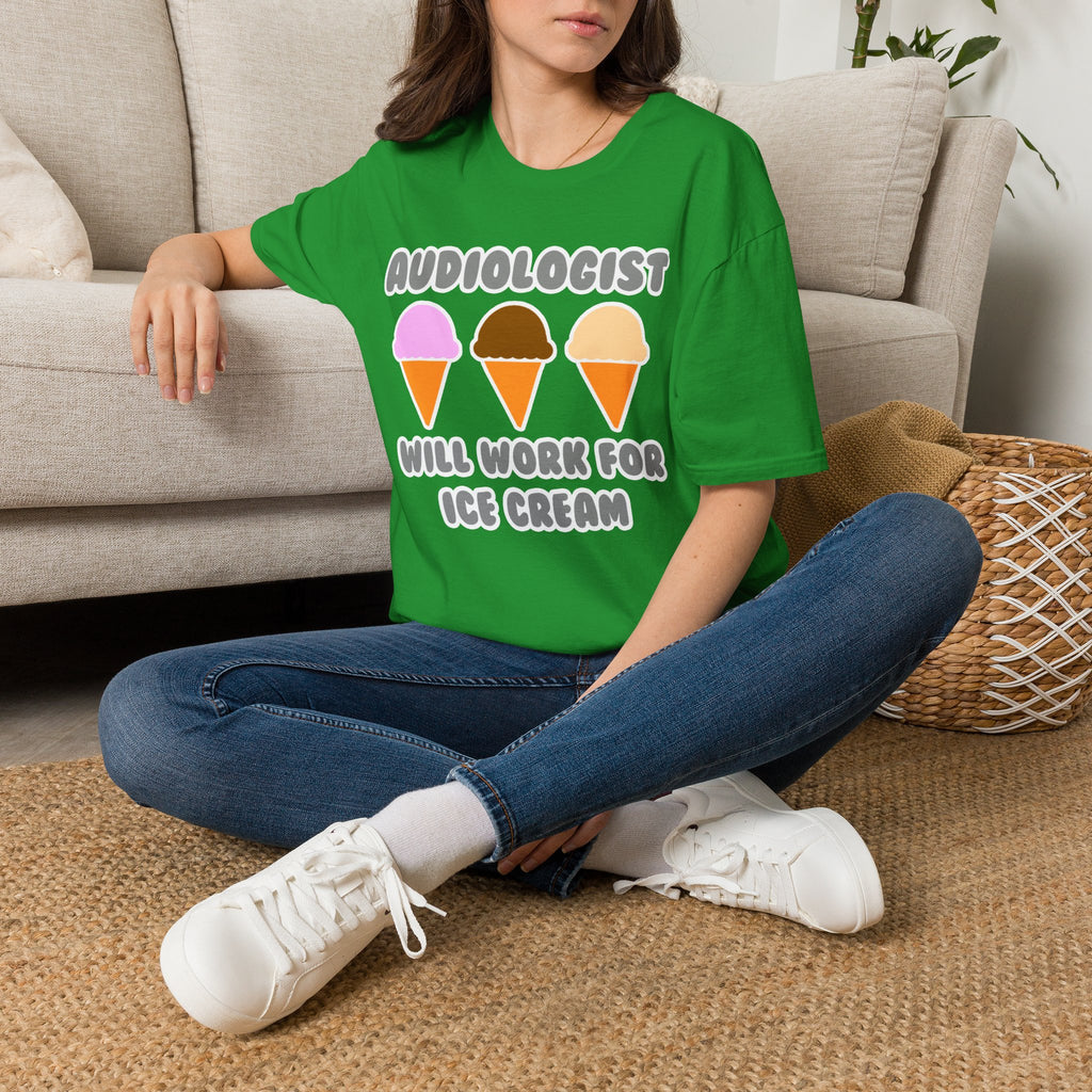 Audiologist ... Will Work For Ice Cream - Unisex Softstyle T-Shirt