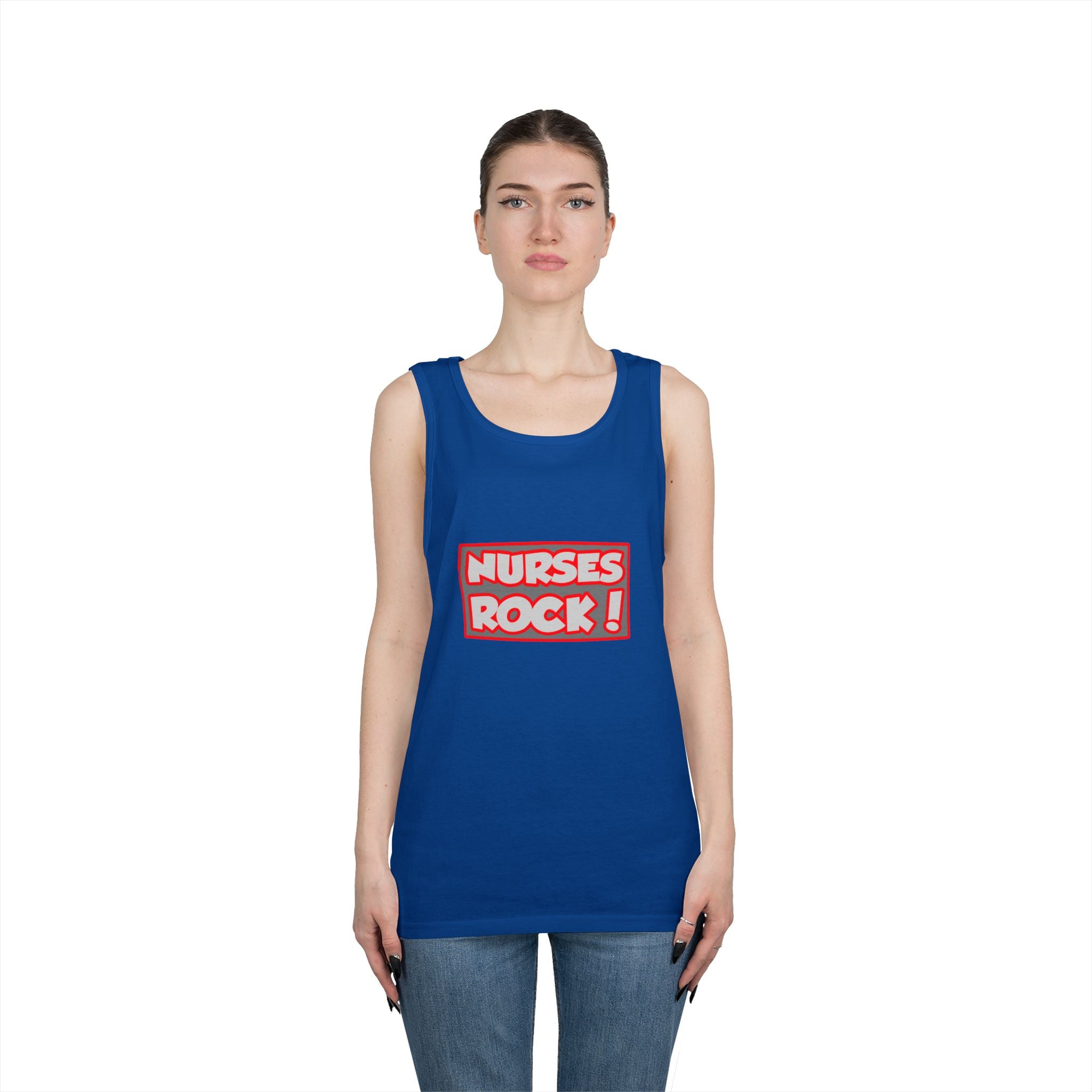 Nurses Rock! - Unisex Heavy Cotton Tank Top