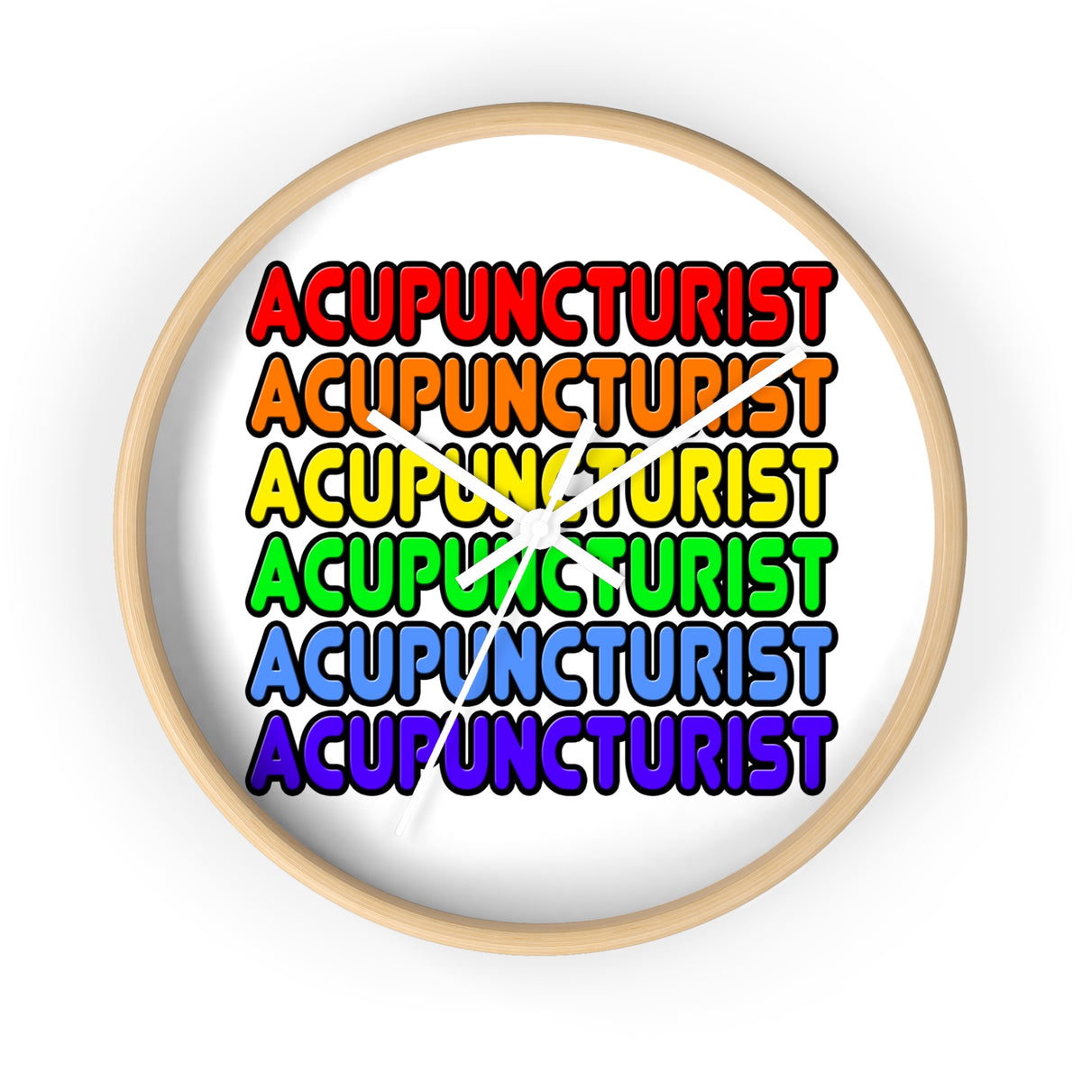 Rainbow Acupuncturist - Wall Clock