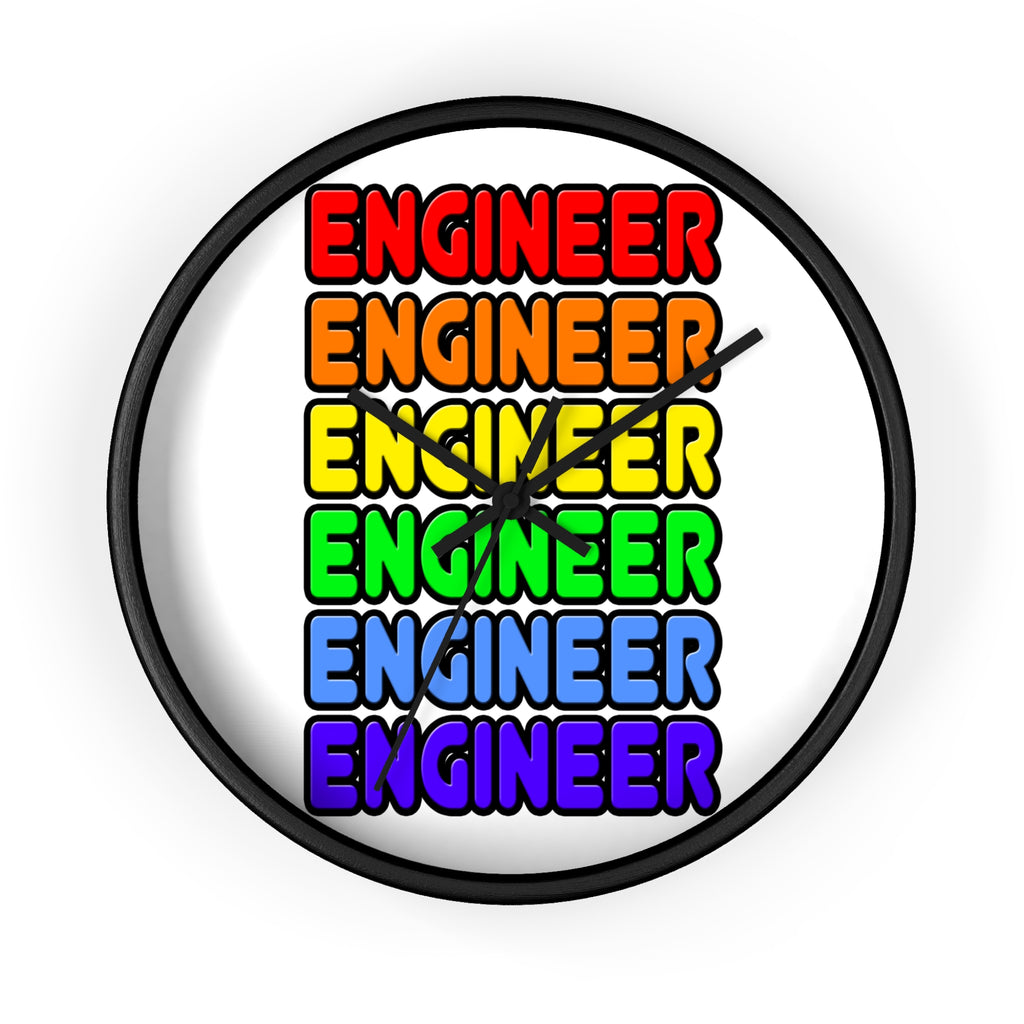 Rainbow Engineer - Wall Clock