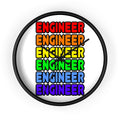 Rainbow Engineer - Wall Clock