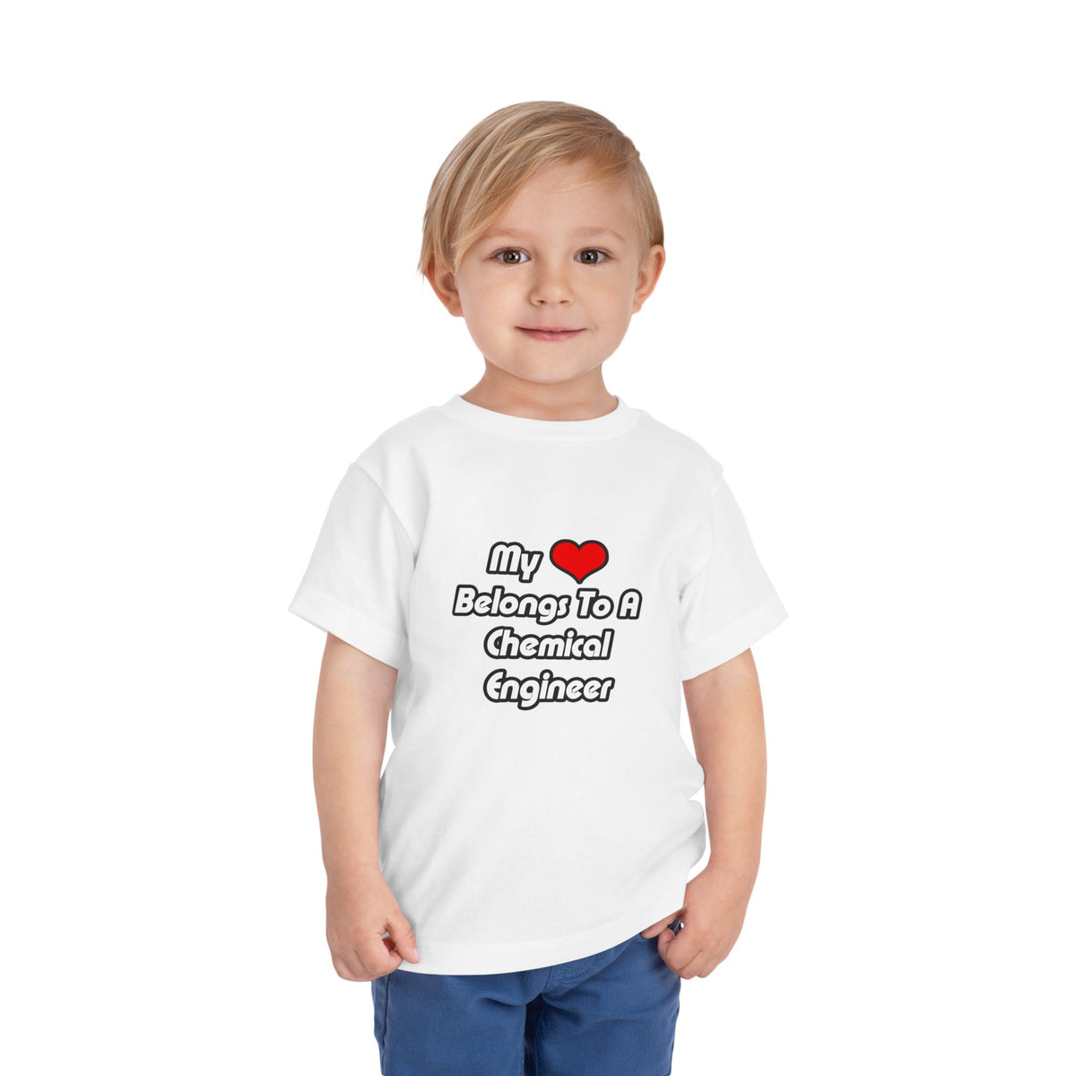 My Heart Belongs To A Chemical Engineer - Toddler Short Sleeve Tee