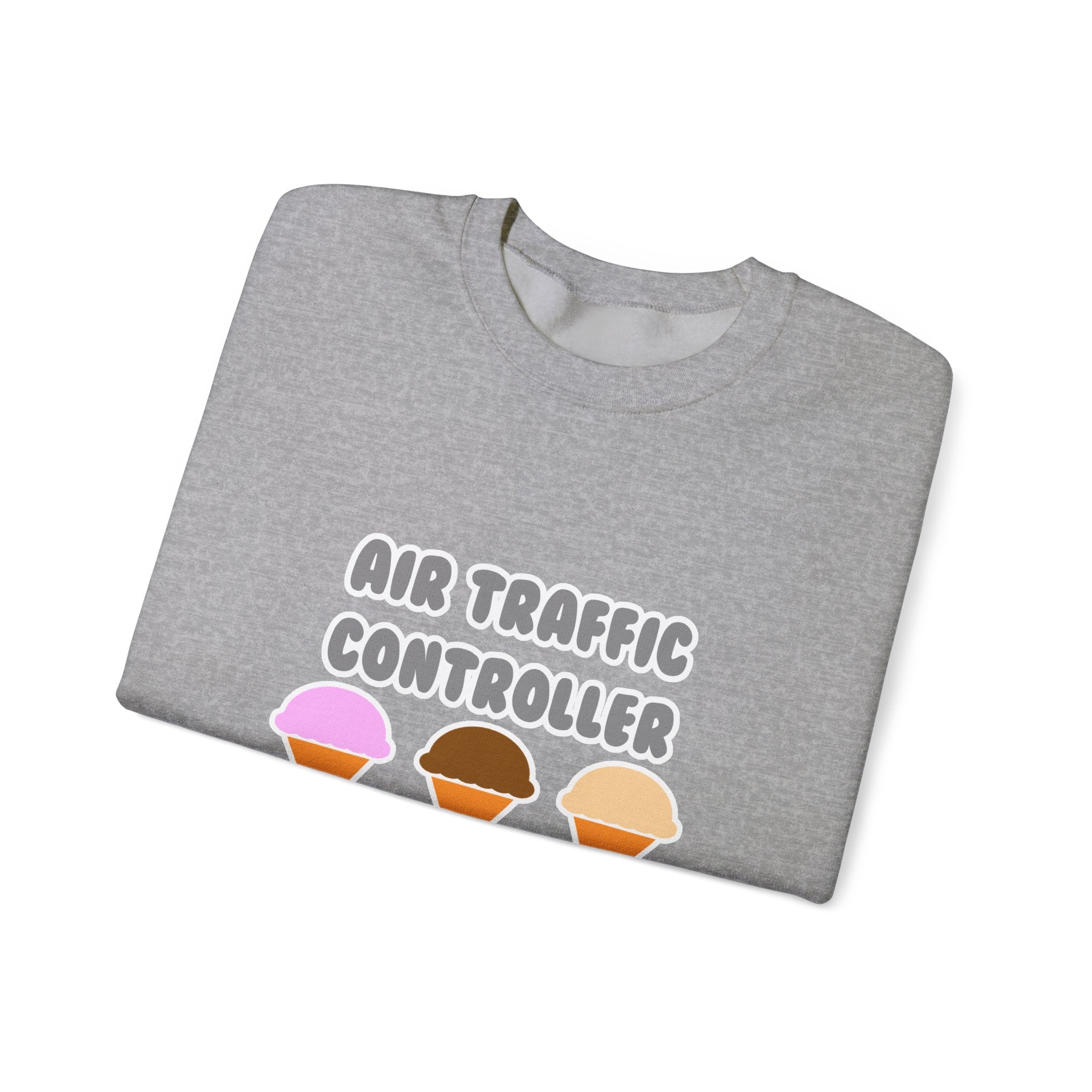Air Traffic Controller ... Will Work For Ice Cream - Unisex Heavy Blend™ Crewneck Sweatshirt