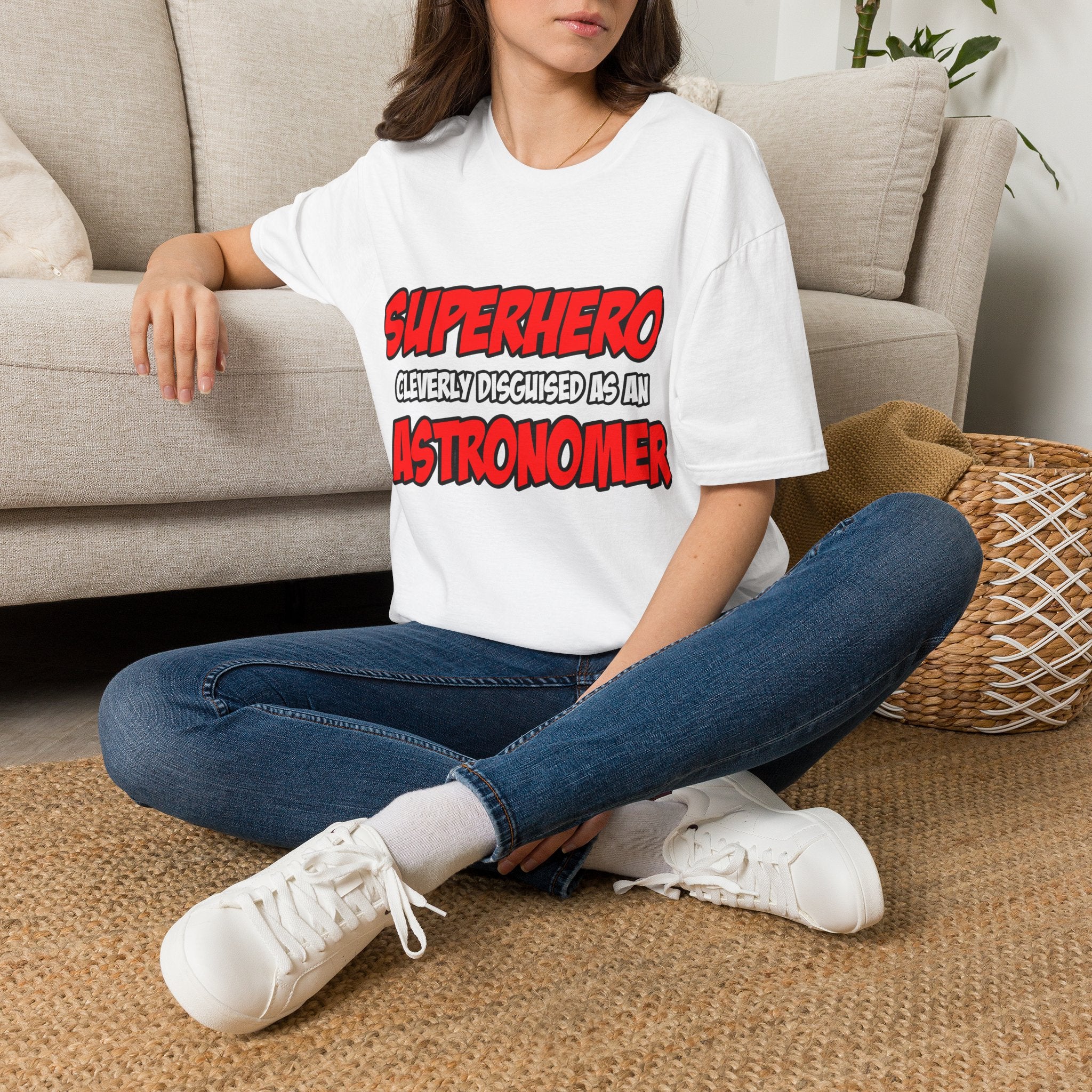Superhero...Astronomer - Unisex Softstyle T-Shirt