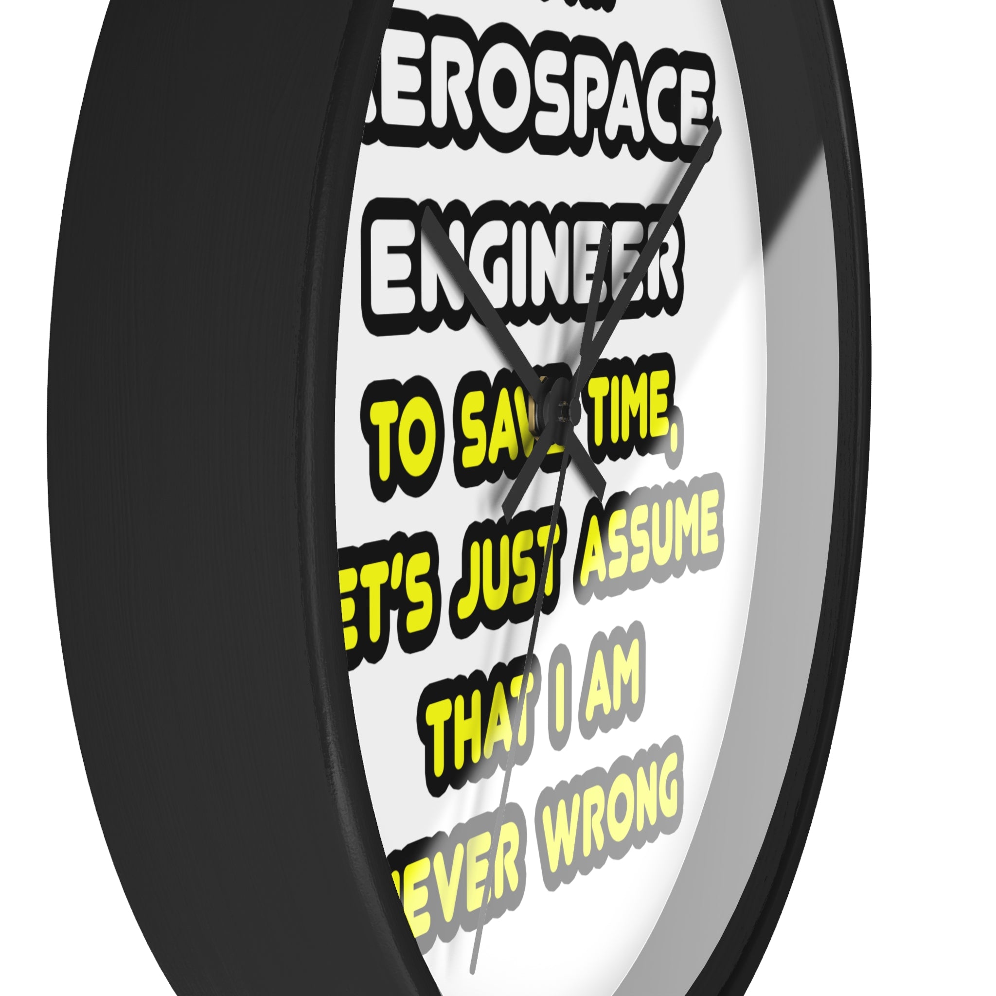 Funny Aerospace Engineer T Shirts and Gifts - Wall Clock