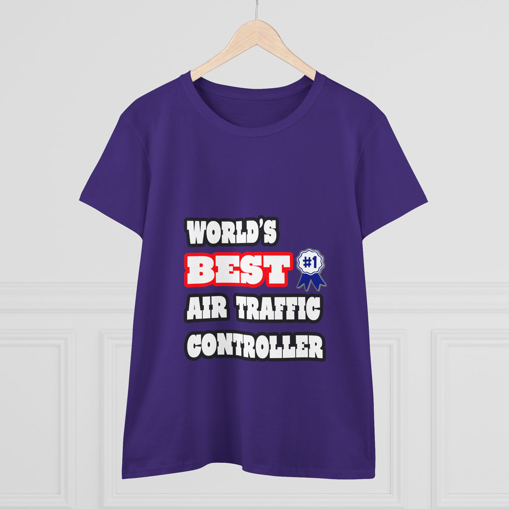 World's Best Air Traffic Controller - Women's Midweight Cotton Tee