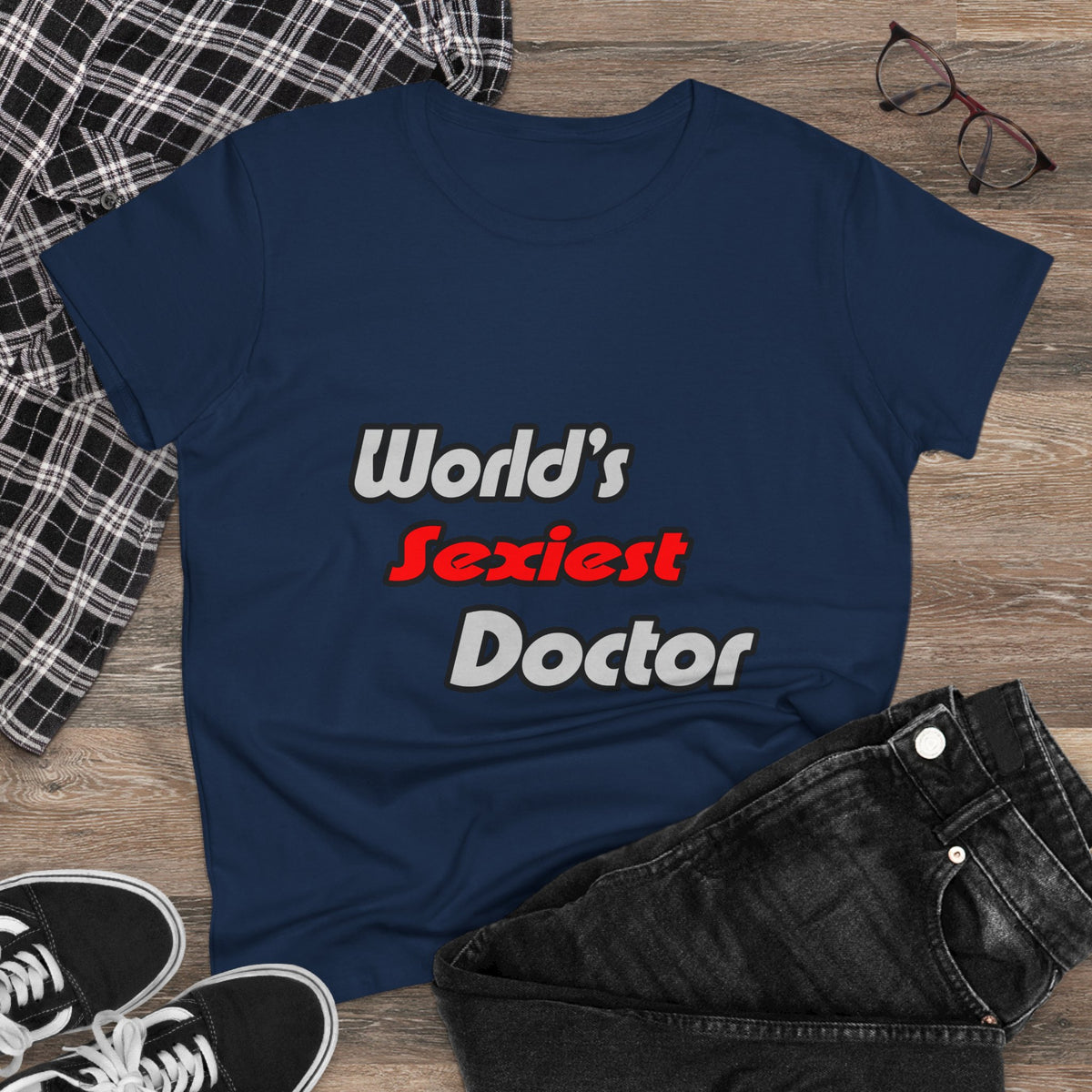 World's Sexiest Doctor - Women's Midweight Cotton Tee
