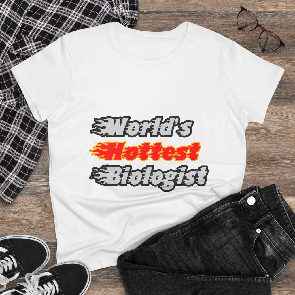 World's Hottest Biologist - Women's Midweight Cotton Tee