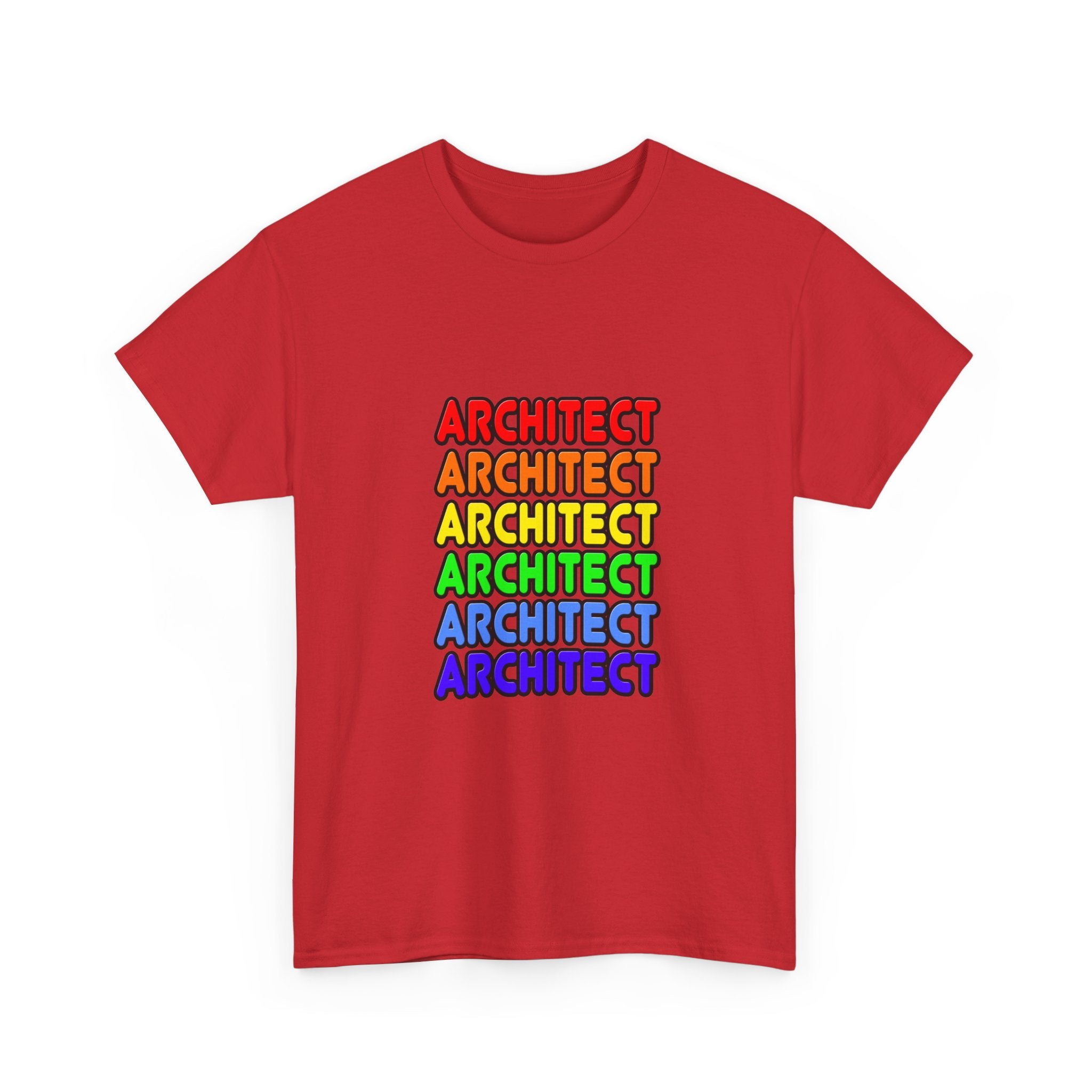 Rainbow Architect - Unisex Heavy Cotton Tee