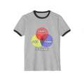 Venn Diagram .. Actuaries - Unisex Cotton Ringer T-Shirt