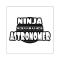Ninja Astronomer - Square Stickers