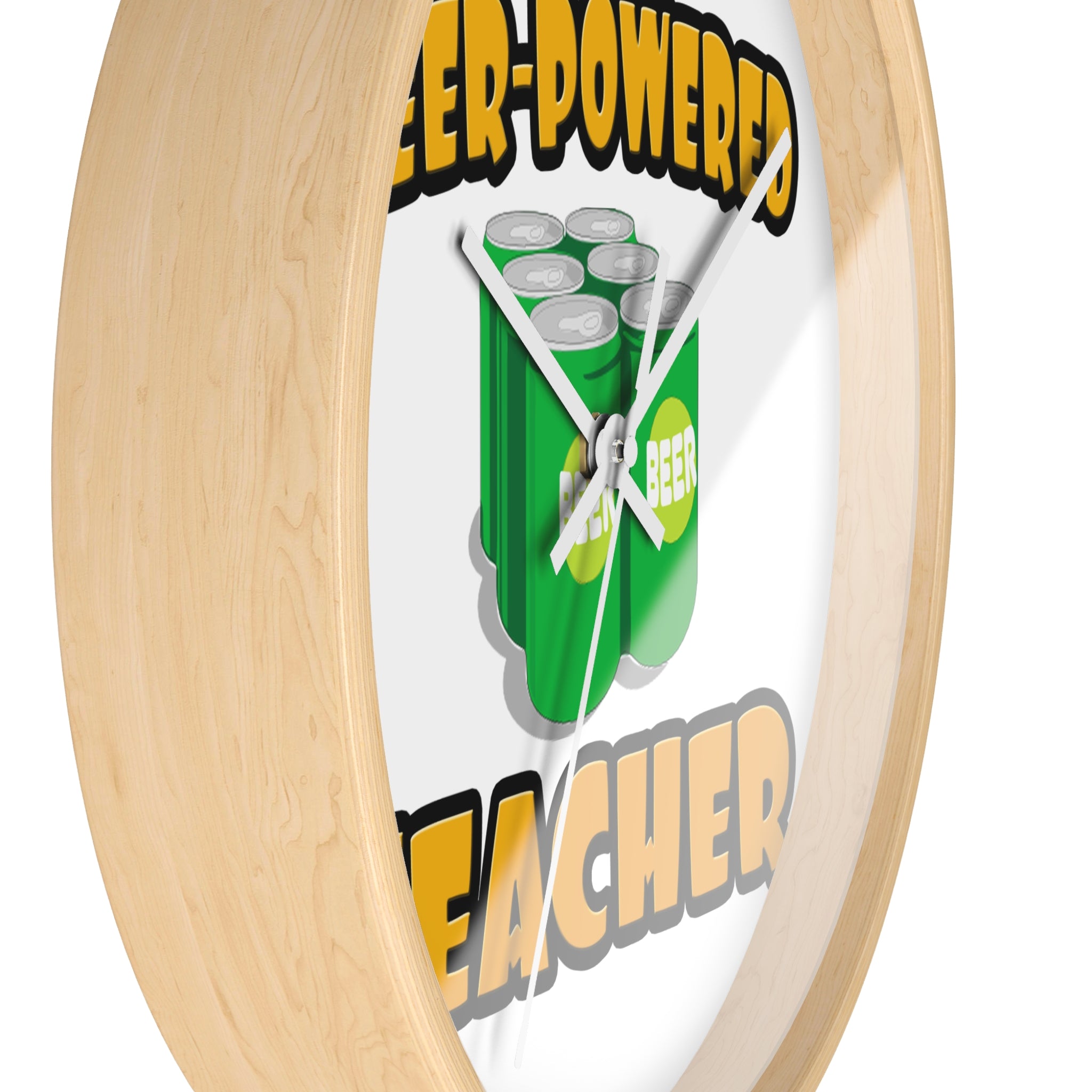 Beer Powered Teacher - Wall Clock