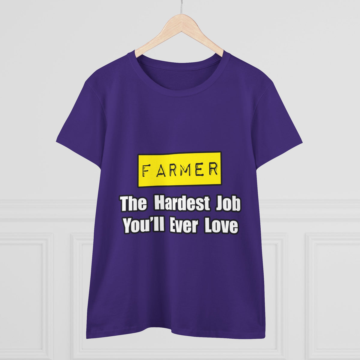 Farmer...Hardest Job You'll Ever Love - Women's Midweight Cotton Tee