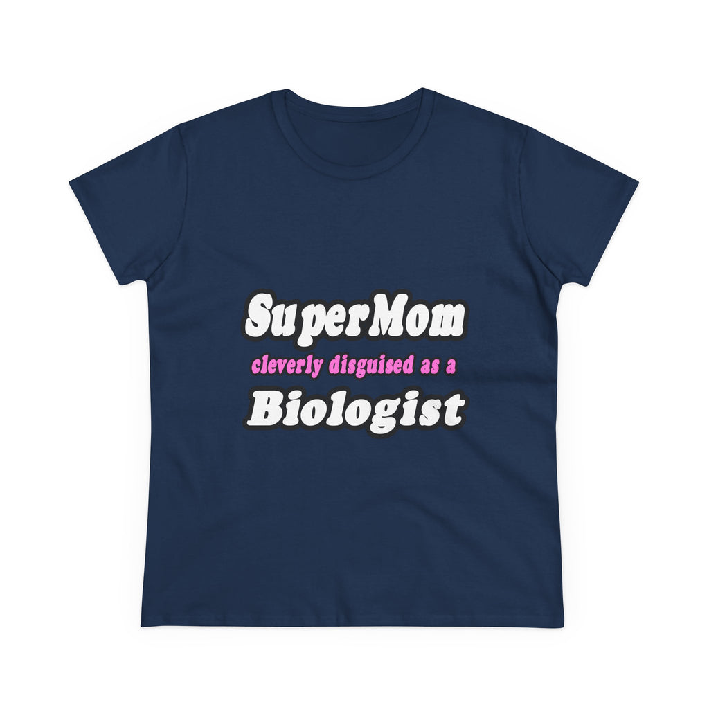 SuperMom Biologist - Women's Midweight Cotton Tee