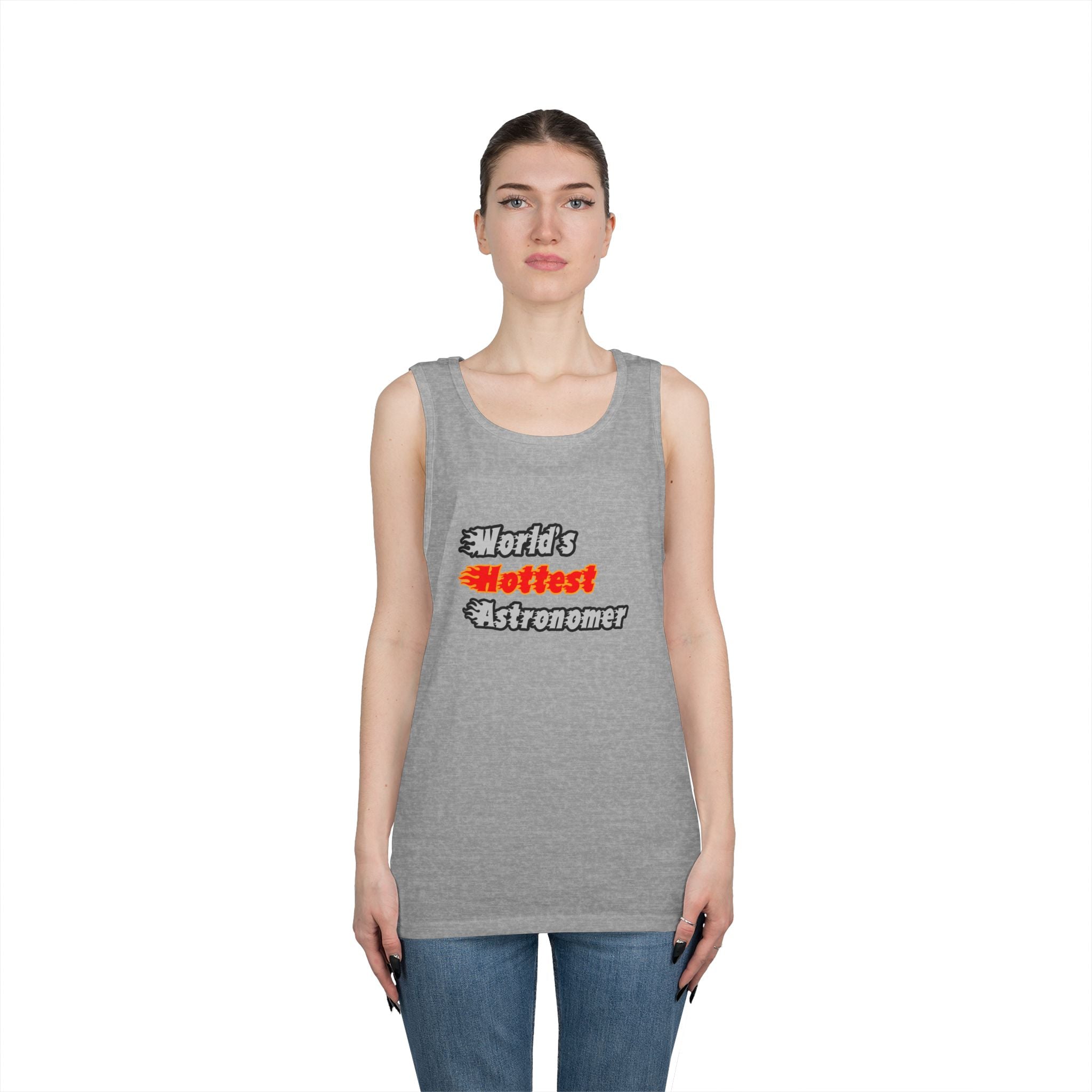 World's Hottest Astronomer - Unisex Heavy Cotton Tank Top