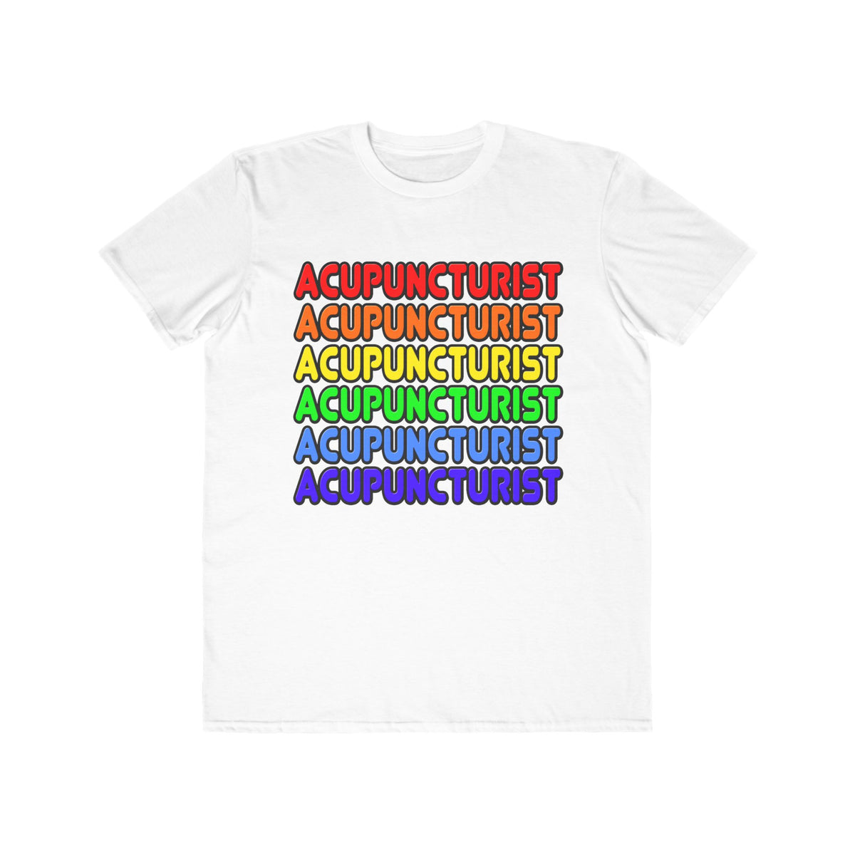Rainbow Acupuncturist - Men's Lightweight Fashion Tee