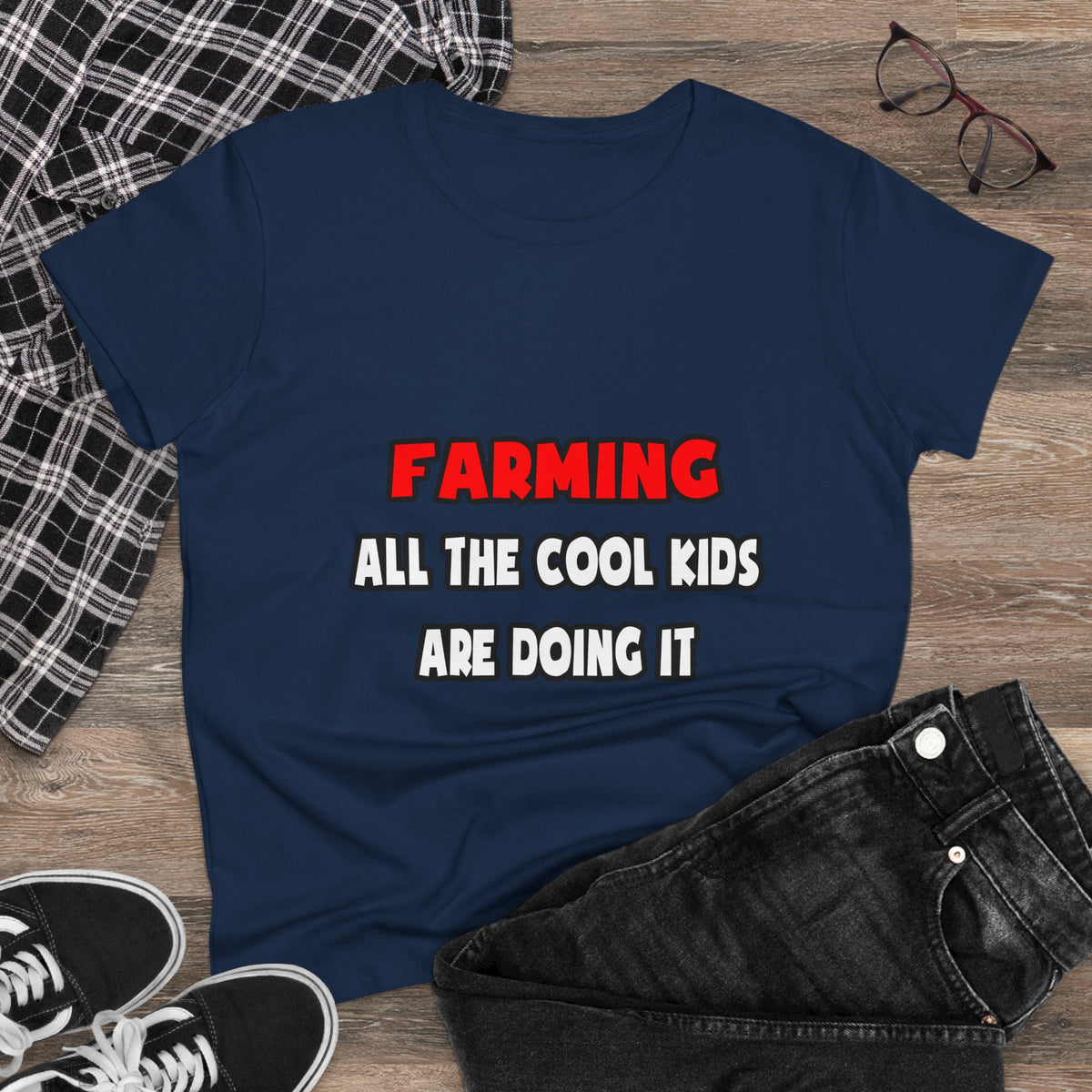 Funny Farmer Shirts and Gifts - Women's Midweight Cotton Tee