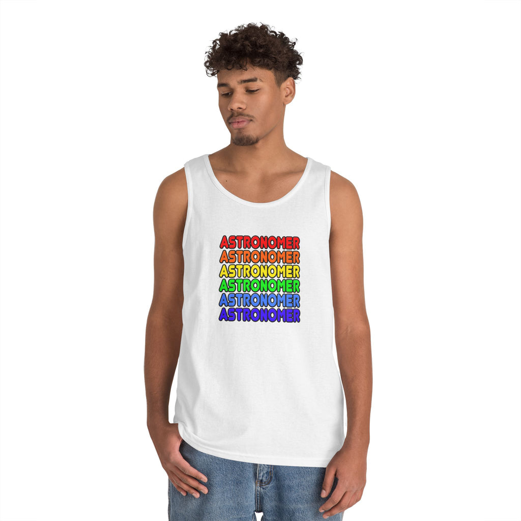 Rainbow Astronomer - Unisex Heavy Cotton Tank Top