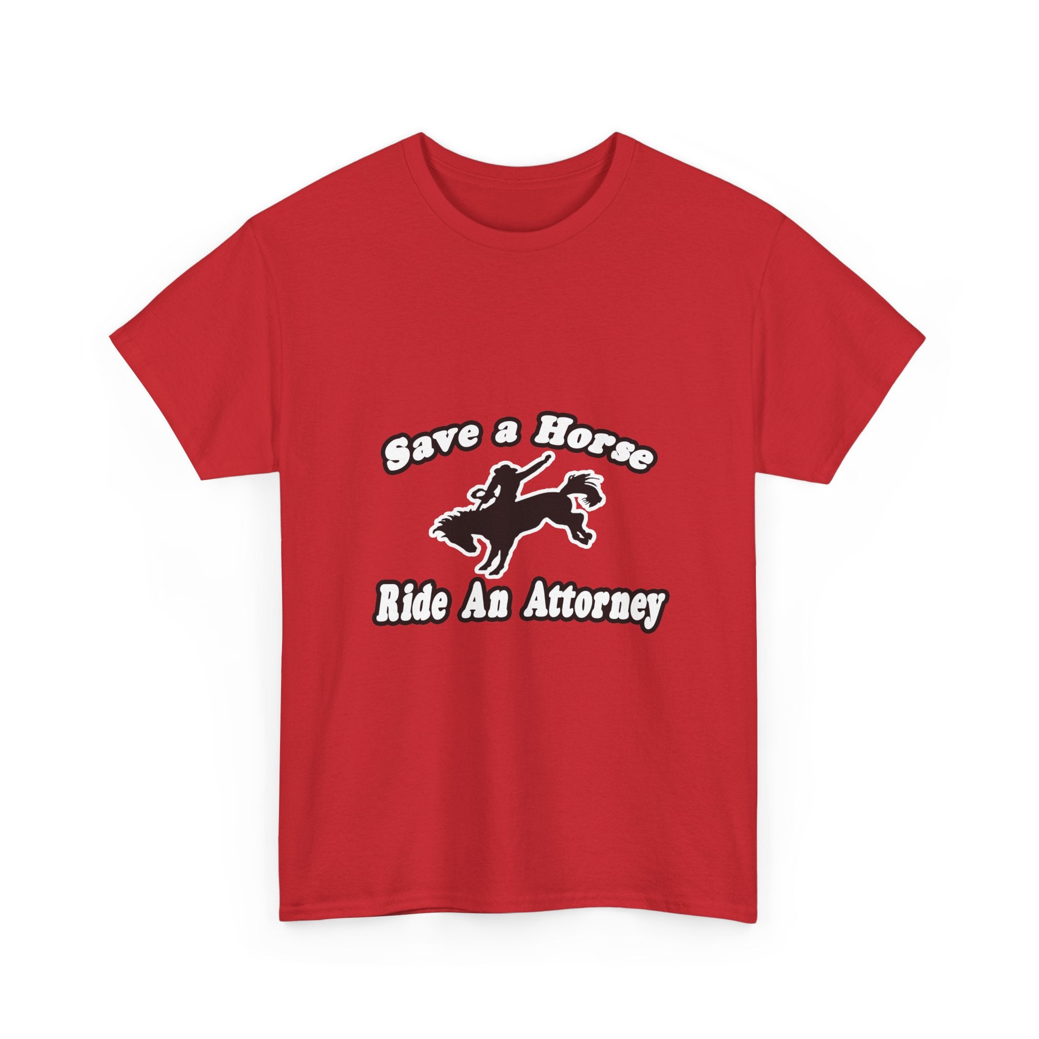 Save Horse Ride Attorney - Unisex Heavy Cotton Tee