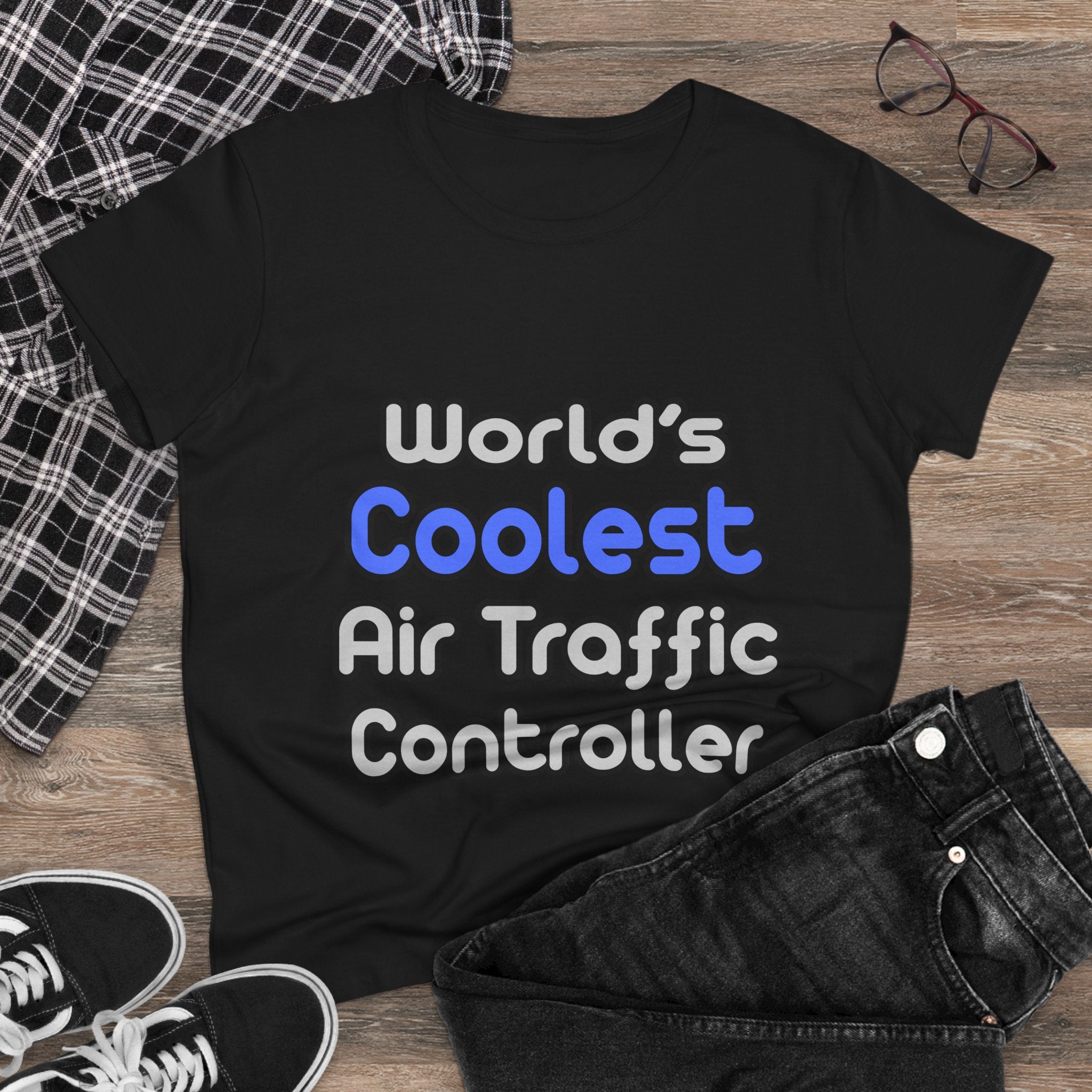 World's Coolest Air Traffic Controller - Women's Midweight Cotton Tee