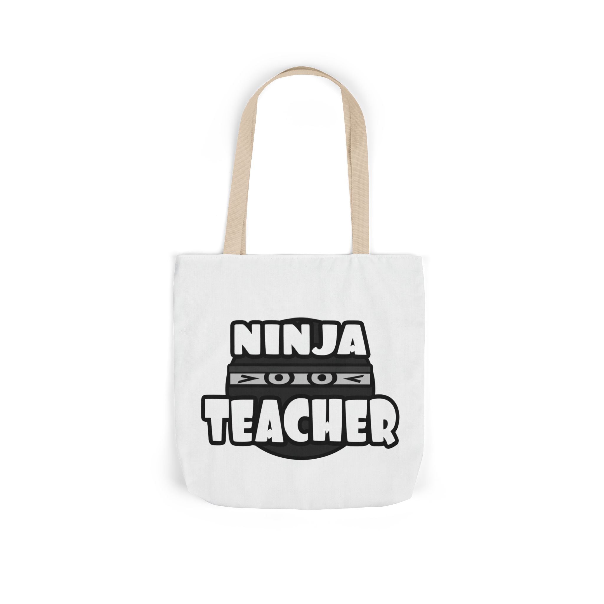Ninja Teacher - Canvas Tote Bag, 5-Color Straps