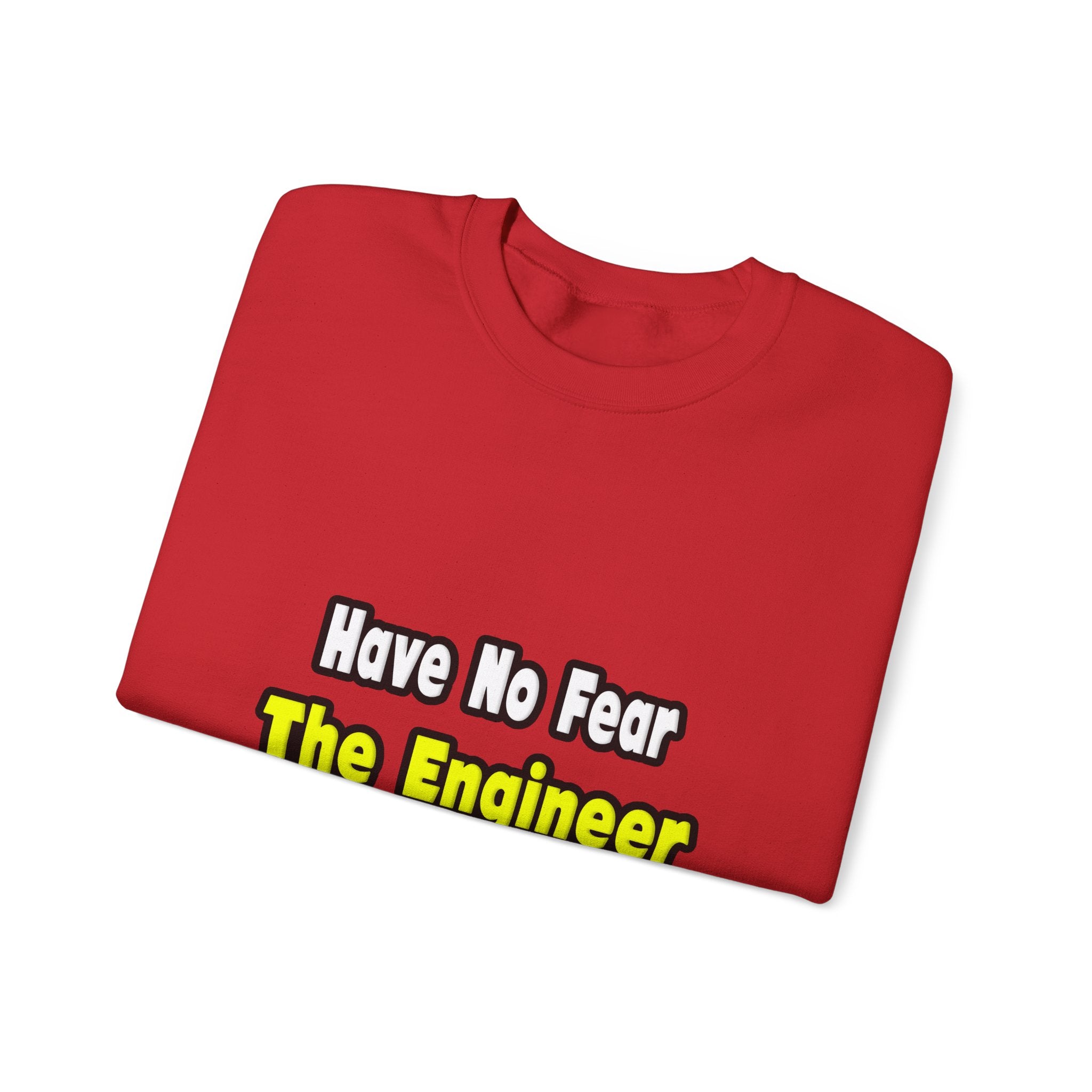 No Fear, The Engineer Is Here - Unisex Heavy Blend™ Crewneck Sweatshirt