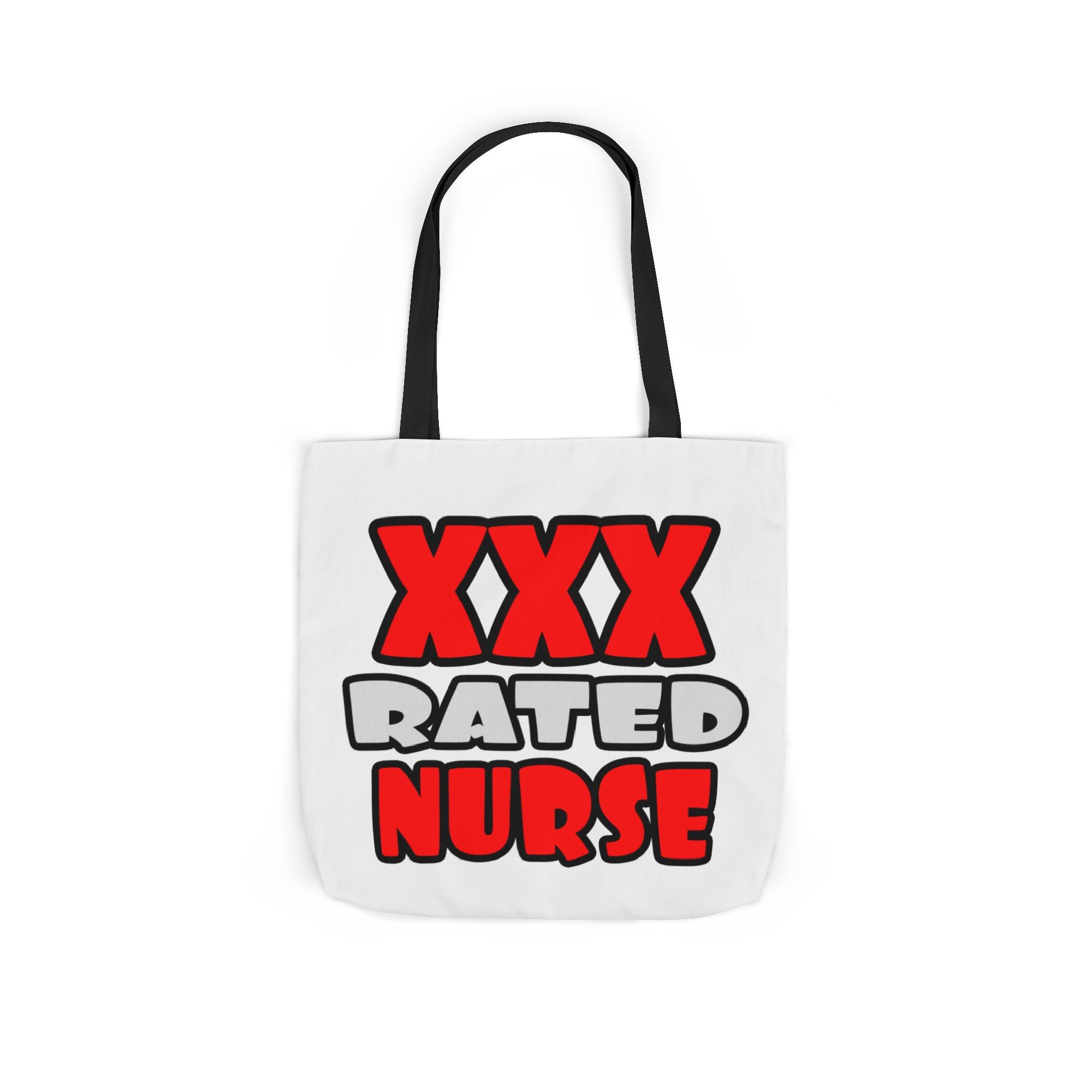 XXX Rated Nurse - Canvas Tote Bag, 5-Color Straps