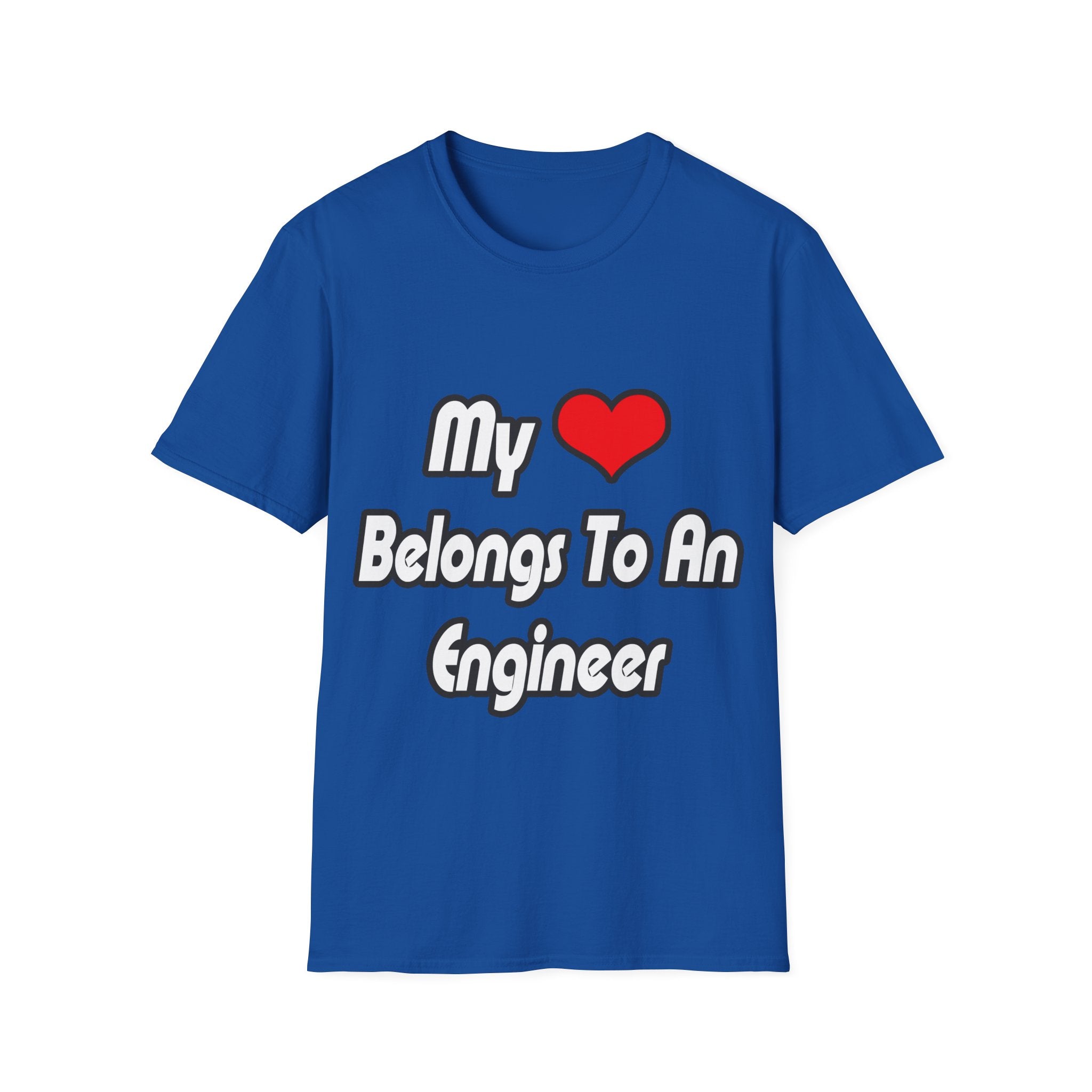 My Heart Belongs To An Engineer - Unisex Softstyle T-Shirt