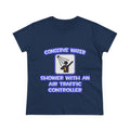 Conserve Water .. Shower With Air Traffic Controller - Women's Midweight Cotton Tee