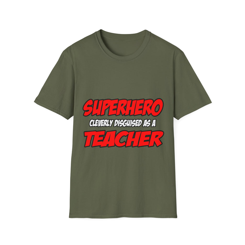 Superhero...Teacher - Unisex Softstyle T-Shirt