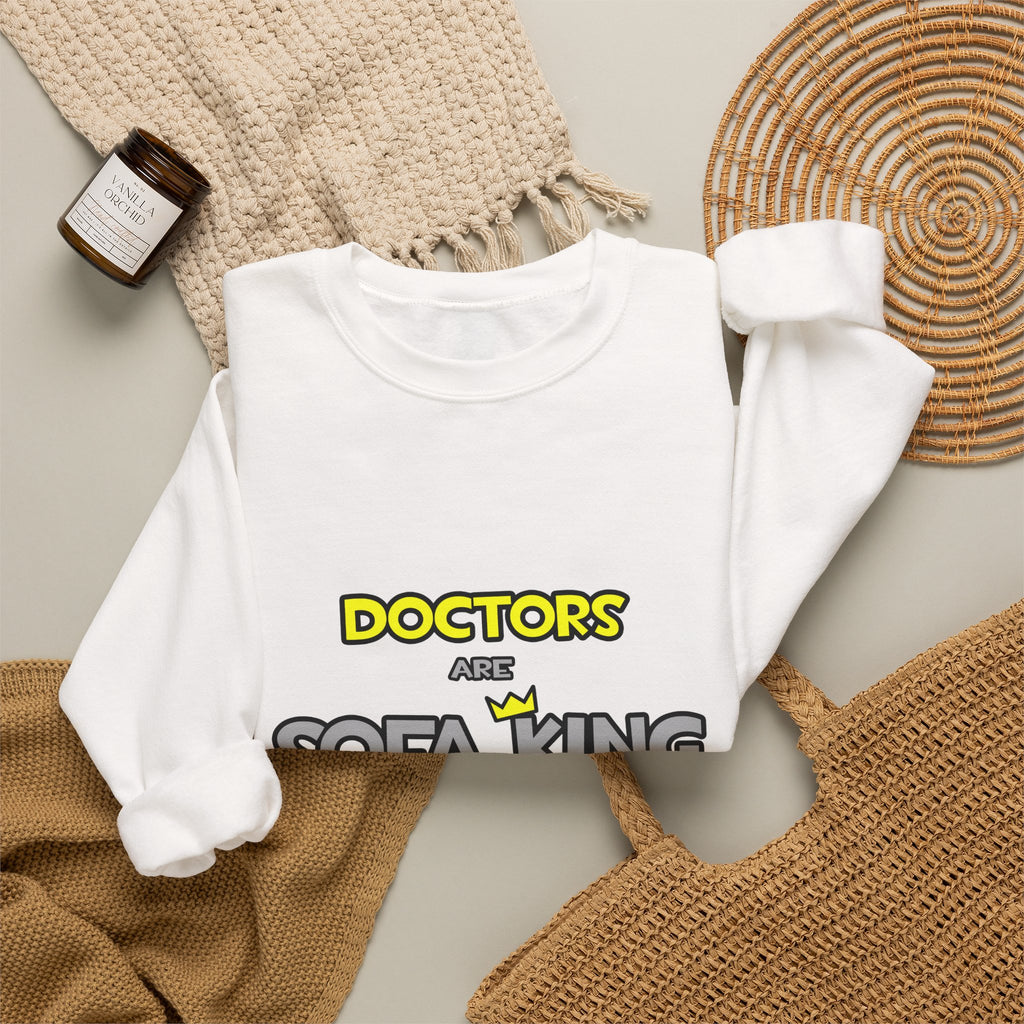 Doctors Are Sofa King Cool - Unisex Heavy Blend™ Crewneck Sweatshirt