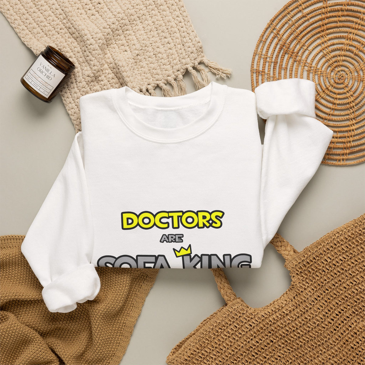 Doctors Are Sofa King Cool - Unisex Heavy Blend™ Crewneck Sweatshirt