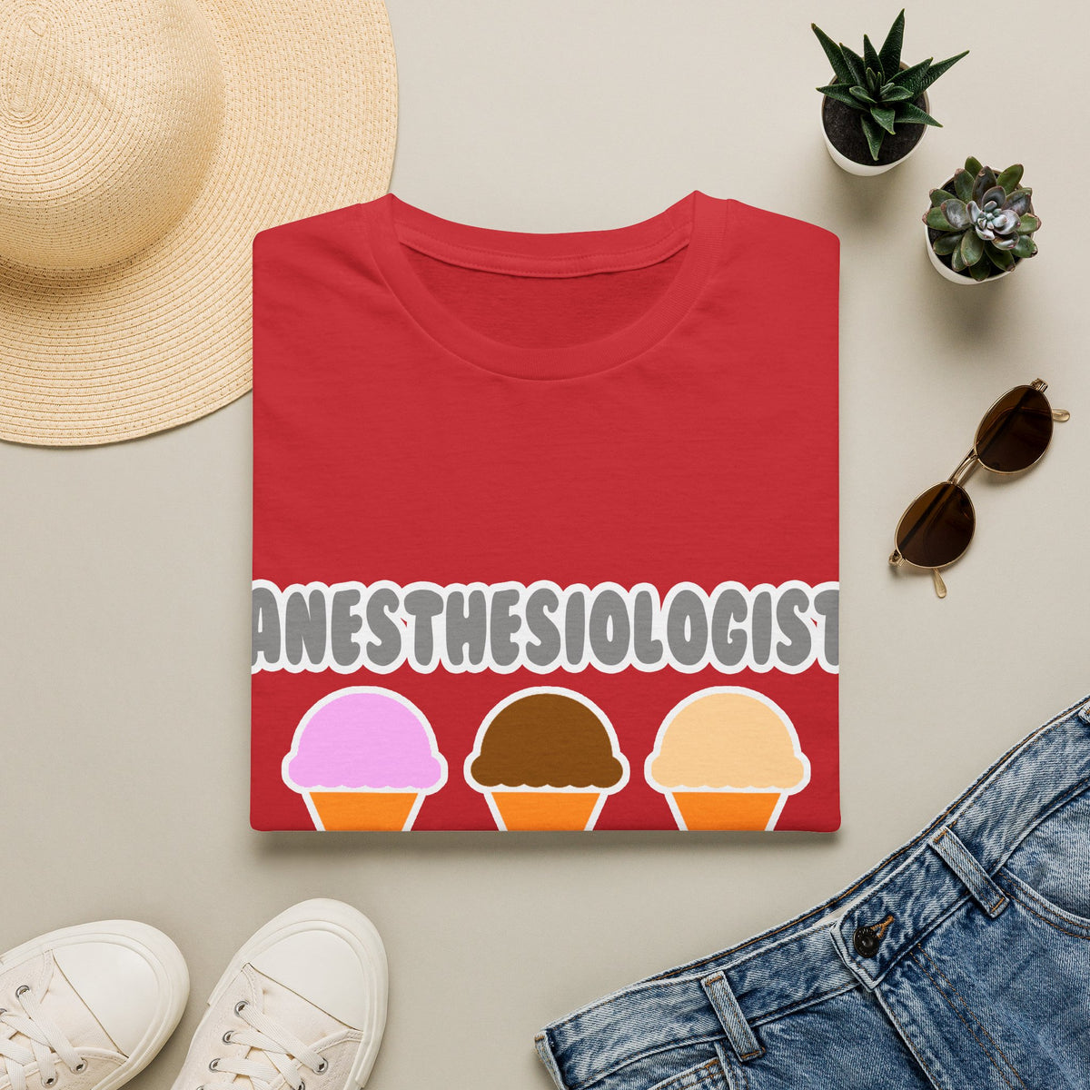 Anesthesiologist ... Will Work For Ice Cream - Unisex Softstyle T-Shirt