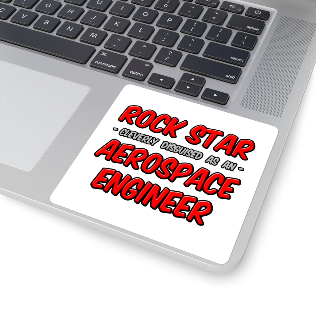Rock Star...Aerospace Engineer - Square Stickers