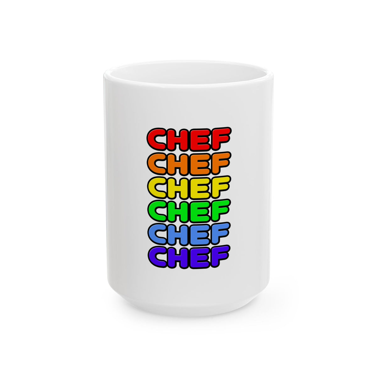 Rainbow Chef - Ceramic Mug, (11oz, 15oz)