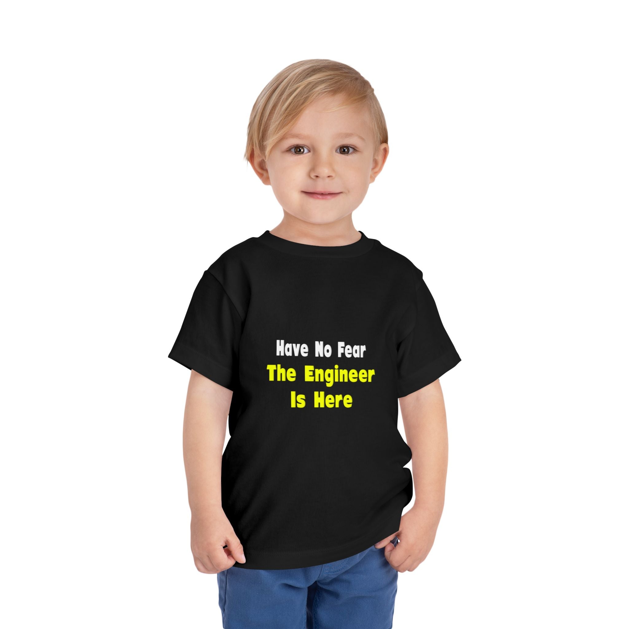 No Fear, The Engineer Is Here - Toddler Short Sleeve Tee