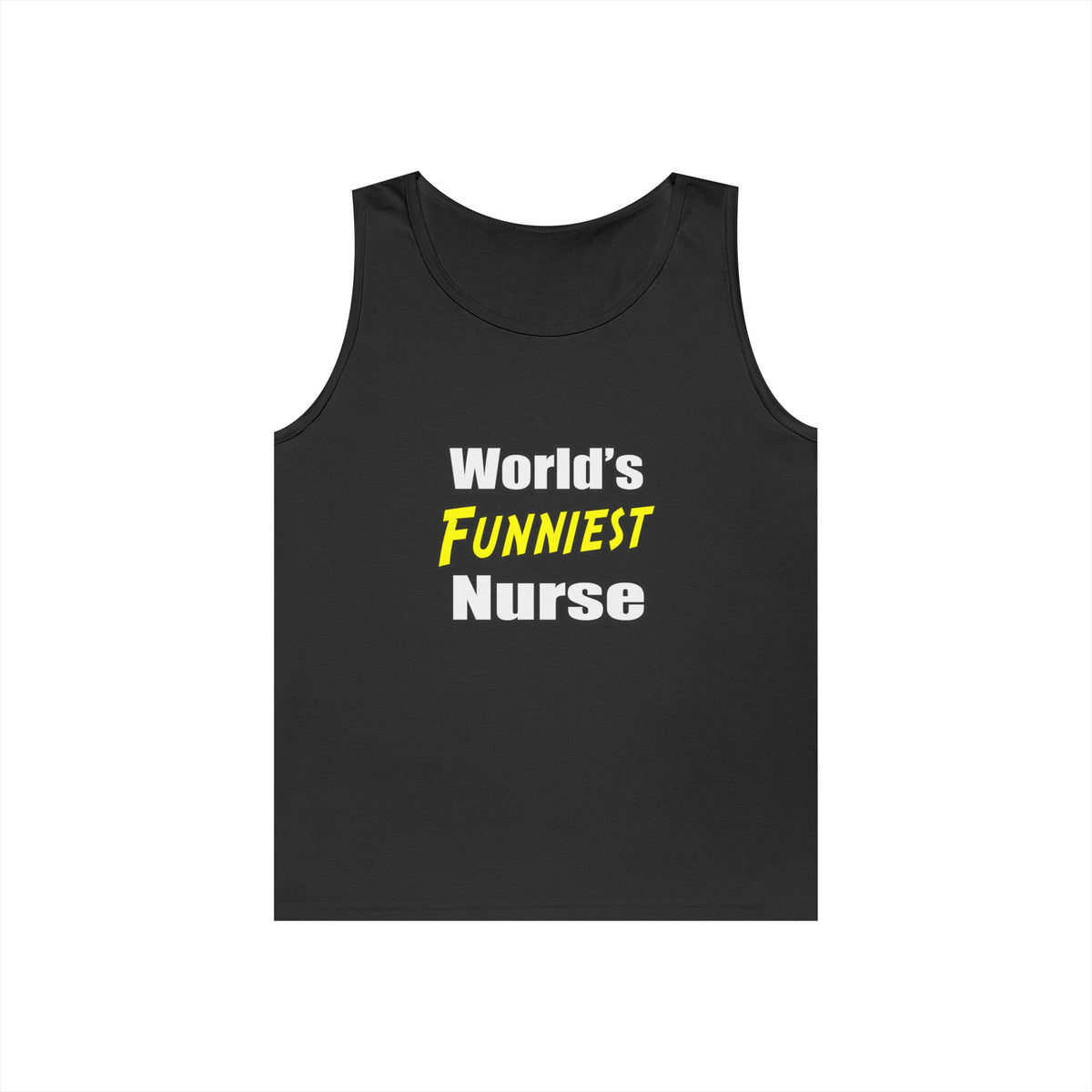 World's Funniest Nurse - Unisex Heavy Cotton Tank Top