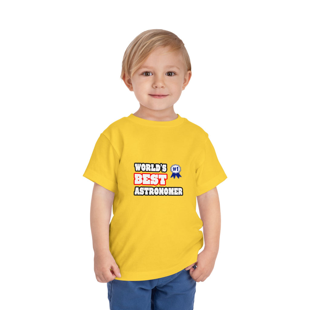 World's Best Astronomer - Toddler Short Sleeve Tee