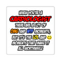 Cardiologist .. OMG WTF LOL - Square Stickers