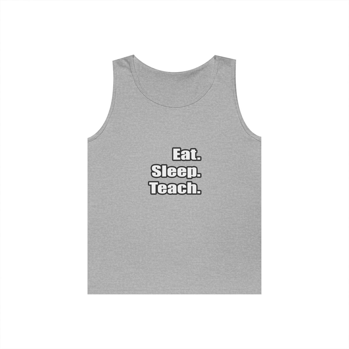 eat sleep teach - Unisex Heavy Cotton Tank Top