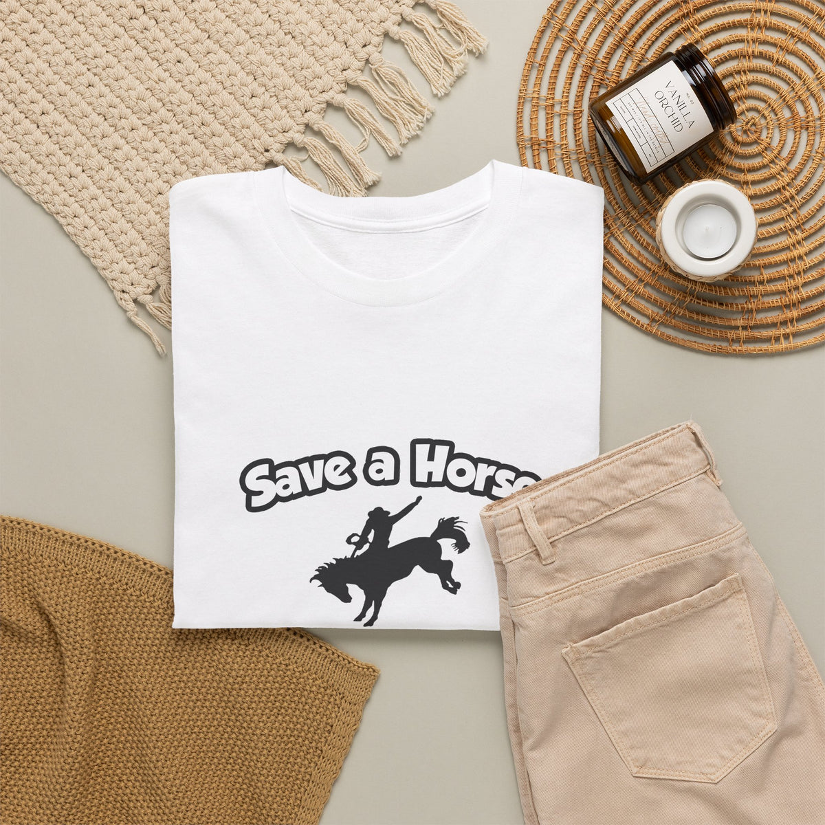 Save a Horse .. Ride a Doctor - Unisex Heavy Cotton Tee