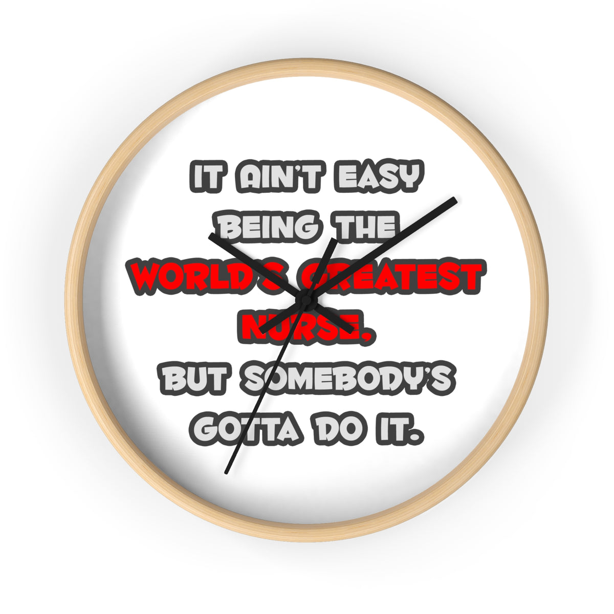 World's Greatest Nurse Joke - Wall Clock