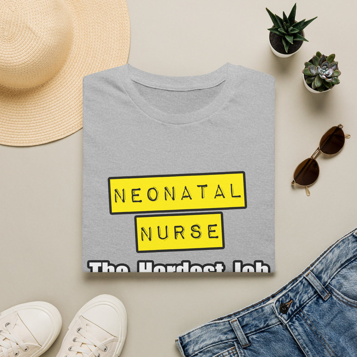 Neonatal Nurse...Hardest Job You'll Ever Love - Unisex Softstyle T-Shirt