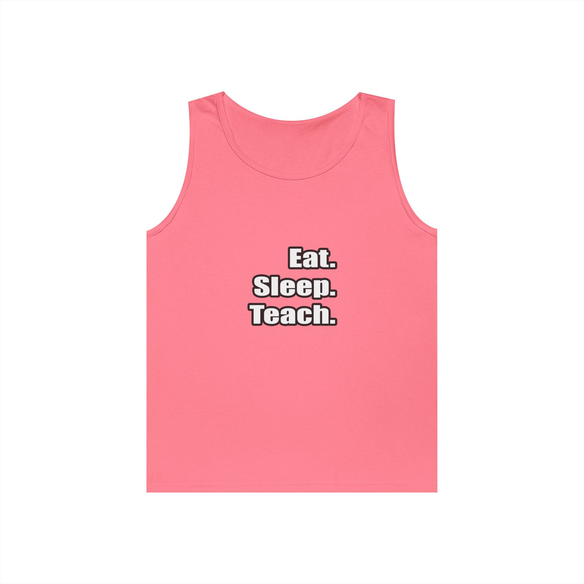 eat sleep teach - Unisex Heavy Cotton Tank Top
