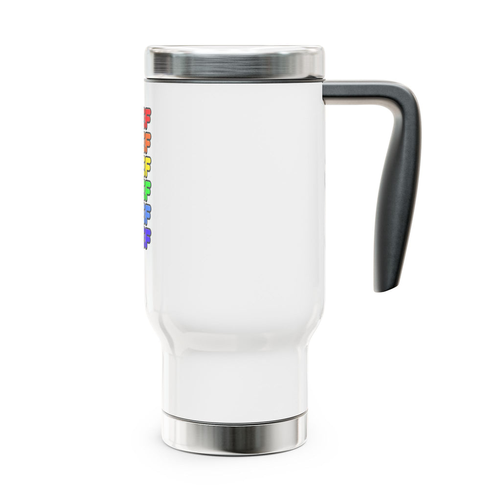 Rainbow Chef - Stainless Steel Travel Mug with Handle, 14oz
