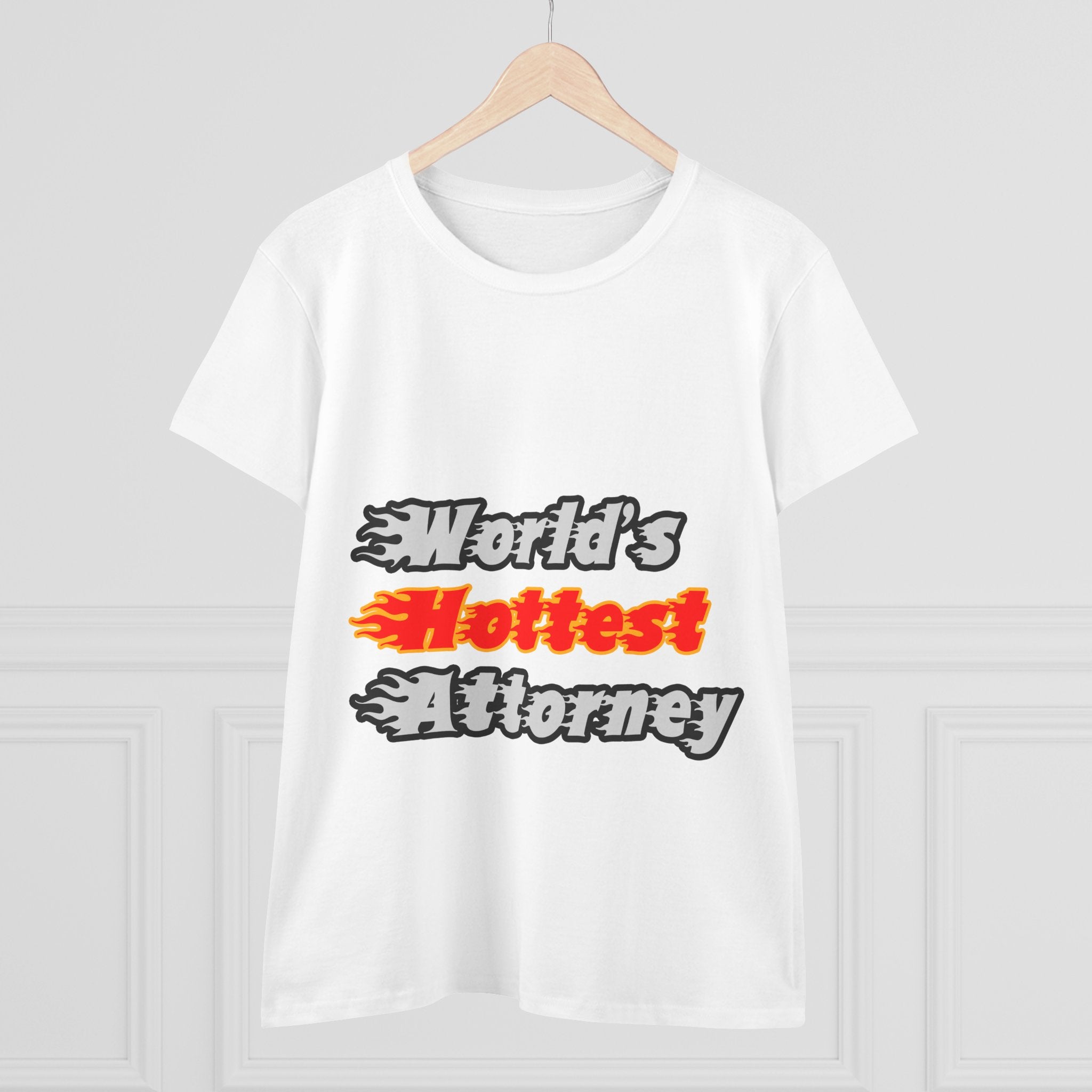 World's Hottest Attorney - Women's Midweight Cotton Tee