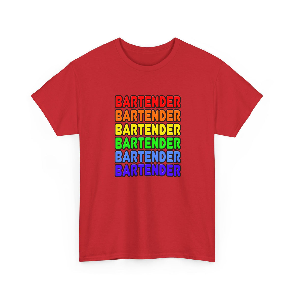 Rainbow Bartender - Unisex Heavy Cotton Tee
