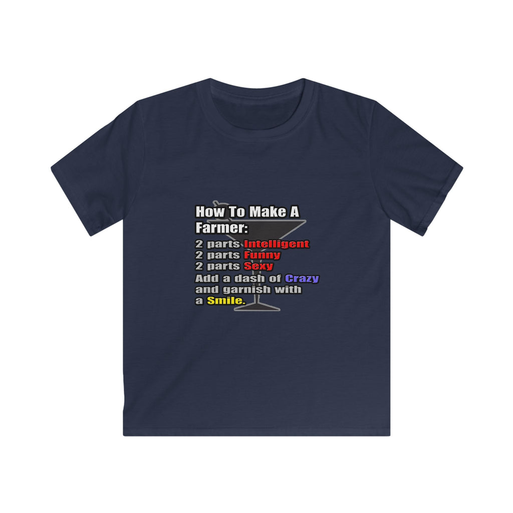 How To Make a Farmer - Kids Softstyle Tee