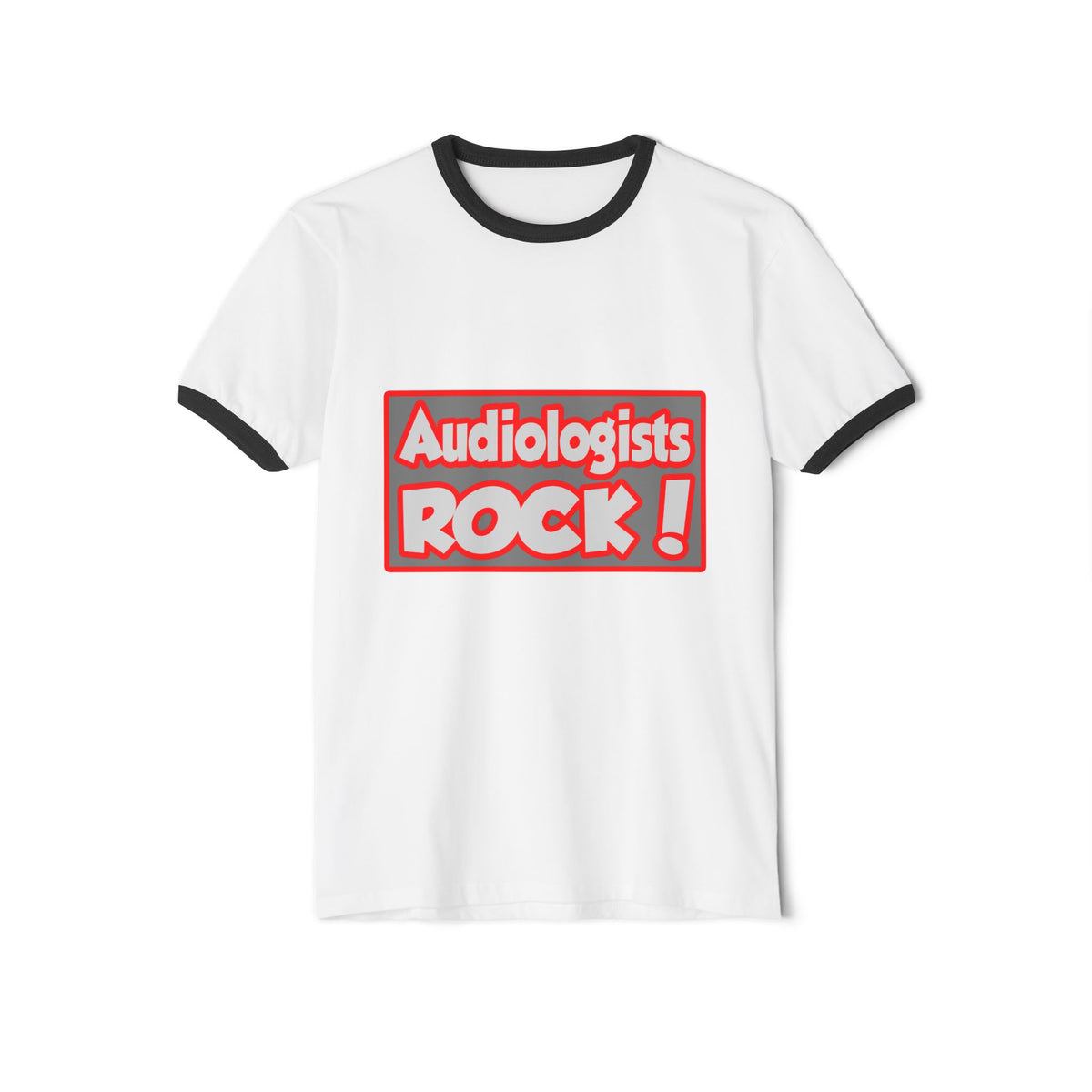 Audiologists Rock! - Unisex Cotton Ringer T-Shirt
