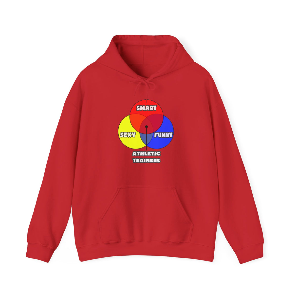 Venn Diagram .. Athletic Trainers - Unisex Heavy Blend™ Hooded Sweatshirt